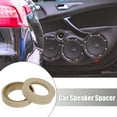 thumbnail image 2 of Par 2,5 Pulgadas Coche Beige Altavoz Anillo Espaciador Receso Bisel 60mm ID, 2 of 6