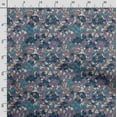 thumbnail image 3 of Soimoi Florals Print, Silk Fabric, Decor Sewing Fabric by The Yard 42 Inch Wide,Decorative Fabric for Shirts Suits Ties, Gray, 3 of 5