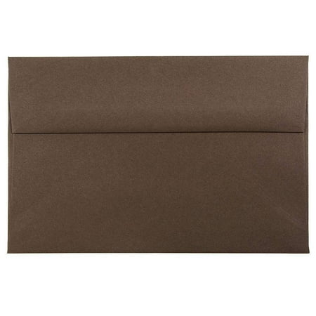 - JAM Paper A8 Invitation Envelope, 5 1/2 x 8 1/8, Chocolate Brown Recycled, 50/pack
