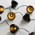 thumbnail image 5 of SAFAVIEH Claudie 10-Light G40 Black Metal Outdoor String Light with Black Shade, 5 of 7