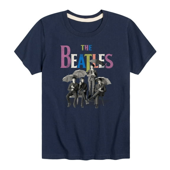 The Beatles - Umbrella Rainbow - Toddler And Youth Short Sleeve Graphic T-Shirt