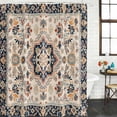 thumbnail image 3 of Blue Boho Waterproof Fabric Shower Curtain,Ethnic Vintage Mexican Flowers Southwestern Waterproof Fabric Shower Curtain for Bathroom Curtains Bathtubs Shower Curtains with 12 Hooks Extra Long 72x96, 3 of 8