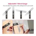thumbnail image 3 of T Bevel Digital Angle Ruler with 6in Sliding Stainless Steel Ruler 360 Degree Digital ,Accurate Measurement, 3 of 7