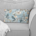 thumbnail image 2 of Designart "Azure Dreamcatcher" Floral Printed Throw Pillow, 2 of 5