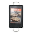 thumbnail image 4 of Open Box IMUSA Nonstick Stovetop Double Burner Griddle with Metal Handles, 19-Inch, Black, 4 of 12