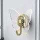 thumbnail image 5 of Gancho transparente de mariposa acrílica, colgador de ropa para baño, estante colgante de pared, organizador de puerta de almacenamiento, Gadget de cocina, 5 of 5