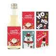 thumbnail image 1 of Christmas Bottle Label 24pcs Sticker Santa Claus Snowman Theme Atmosphere Arrangement Small Wine Bottle Sticker, 1 of 5