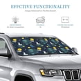thumbnail image 3 of Kdxio Space and Animals Print Windshield Sun Shade, Foldable Sun Blocker for Car,Truck,SUV Automotive Interior Sun Protection,Reflective Shade for Front Windshield(Medium), 3 of 7
