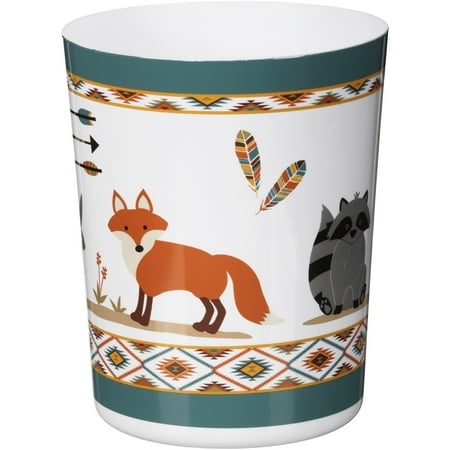 Mainstays Kids Woodland Creatures Wastebasket, 1 Each