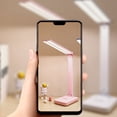 thumbnail image 5 of LED Desk Lamp 3 Level Dimmable Touch Night Light USB Rechargeable Eye Protection Foldable Desk Lamp Pink, 5 of 6