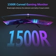thumbnail image 3 of Z-EDGE UG27Q 27-Inch Curved Gaming Monitor 165Hz(DP) 144Hz(HDMI) 1ms 2K Resolution Frameless LED Monitor HDMI, 3 of 6