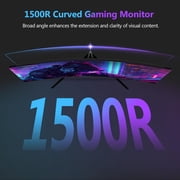 Z-EDGE UG27Q 27-Inch Curved Gaming Monitor 165Hz(DP) 144Hz(HDMI) 1ms 2K Resolution Frameless LED Monitor HDMI
