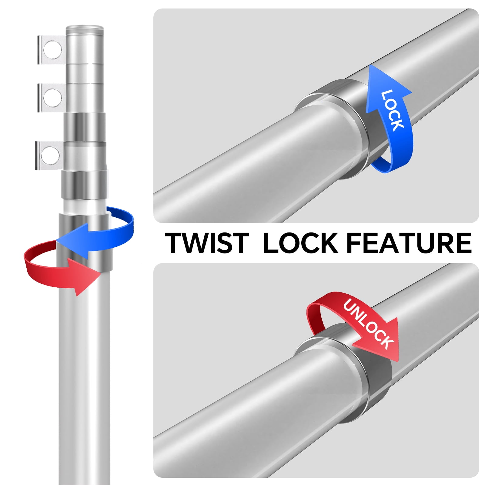 20 ft Aluminum alloy telescopic flagpole