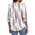 thumbnail image 5 of Fantaslook Blouses for Women Dressy Casual 3/4 Length Sleeve Womens Tops with Smocked Cuffs Fashion Shirts, 5 of 8