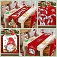 thumbnail image 2 of Camino de mesa navideño de Papá Noel, árbol de Navidad, muñeco de nieve, bandera de mesa, decoración navideña para el hogar, Año Nuevo 2024 2025, 2 of 5