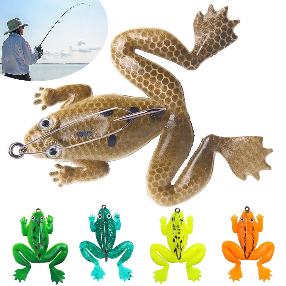 5 Leurres Grenouille 6cm/12g Pour Pêche En Surface - Appâts Souples