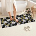 thumbnail image 4 of Pioneer Flower Floral Print Pattern Bathroom Rugs Mat, Non Slip Microfiber Bathroom Rug with Rubber Backing, Soft Mats for Bathroom Floor Tub Shower, 24"x60", 4 of 5