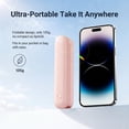 thumbnail image 2 of ATUPEN Portable Mini Fan, Rechargeable Handheld Fan for Travel Office Gift for Women (Pink), 2 of 7