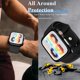 thumbnail image 5 of 2 Pack Case Compatible for Apple Watch Series 8 Series 7 Screen Protector 45mm, New Upgraded Face Cover Built-in Tempered Glass Film Hard PC Bumper Military Protection iWatch Accessories, Black, 5 of 5