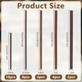 thumbnail image 2 of 30Pcs Walnut Dowel Rods 5.9/9.8 Inch Long Walnut Wood Sticks 5.5/6/8/10/12mm Unfinished Round Sticks Wooden Carving Blocks Wooden Sticks for Handmade Building Model DIY Craft Supplies Brown, 2 of 5