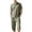 Army Green-05, variant on Rvwovn Men's Casual Summer Shirt and Shorts Set Linen-Blend Breathable Comfortable 2 Piece Outfit