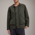 thumbnail image 1 of LOVZFMLL Jackets for Men Solid Color Outdoors Shoulder Insert Mountaineering Wearproof Warm Zipper Multi-pocket Coat Long Sleeve Jacket, 1 of 4