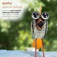 thumbnail image 6 of Alpine 11 In. H. Iron Quirky Wide-Eyed Blue Bird Lawn Ornament Pack of 4, 6 of 12