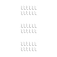 thumbnail image 1 of Injueey 50 Pieces Curtain Rail Hooks Home Hardware Gliding Track Plastic Fittings Hangers Tools Curtains Fixators Clips Fixing Tracks Type1 NO1, 1 of 6