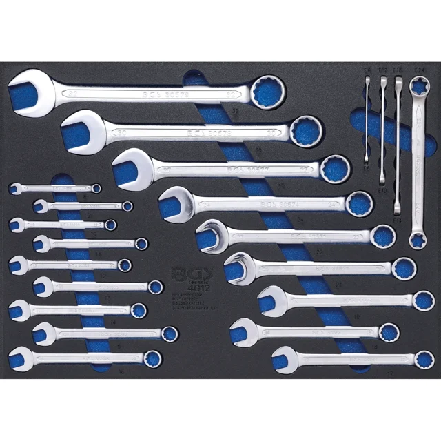 JUEGO LLAVES COMBINADAS Y PLANAS TORX| 22 PZS | BGS 4012