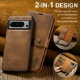 thumbnail image 6 of TECH CIRCLE for Google Pixel 9 Pro XL Case, PU Leather Detachable Vintage Wallet Flip Magnetic Closure Drop Protective Slim Card Holder Phone Cover for Google Pixel 9 Pro XL 6.8" 2024,Brown, 6 of 8