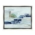thumbnail image 3 of Stupell Industries Modern Abstract Coastal Landscape Organic Blocks Luster Gray Framed Floating Canvas Wall Art, 16x20, by Grace Popp, 3 of 5
