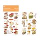 thumbnail image 1 of JIANWU 2 Hojas Serie Wonderland Simple Planta Manual Decoración PVC Transferencia Pegatina Creativa DIY Collage Material Papelería, 1 of 4