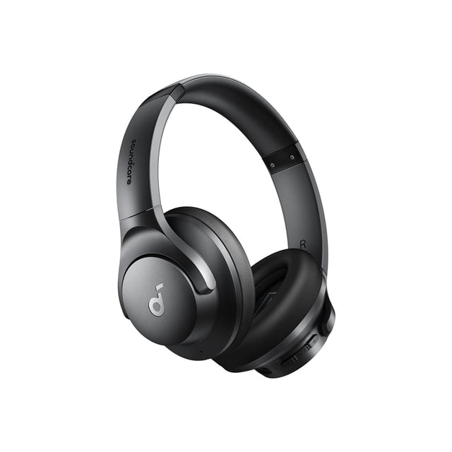 Soundcore Space Q20I - Écouteurs avec Micro - Pleine Taille - Bluetooth - Sans Fil, Filaire - Réduction active du Bruit - Prise 3,5 mm - Noir