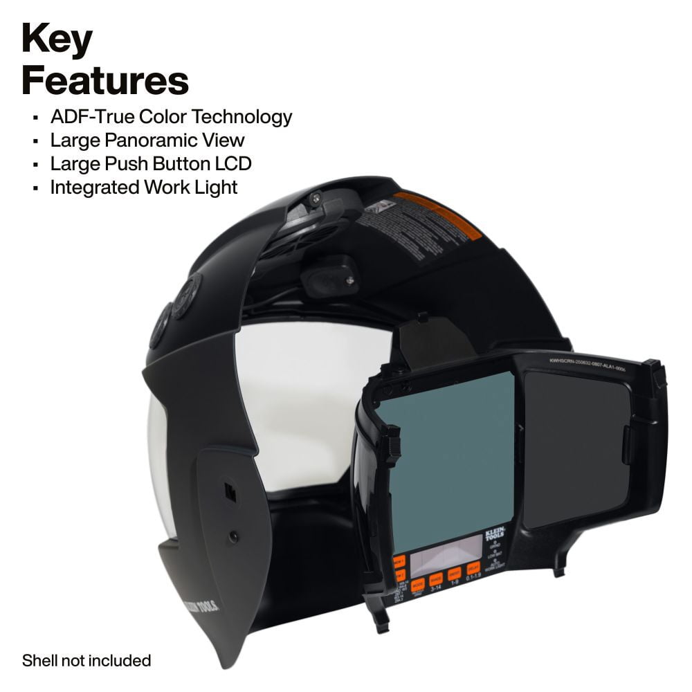 Klein Tools Phoenix Series Panoramic Welding Helmet Auto-Darkening Screen