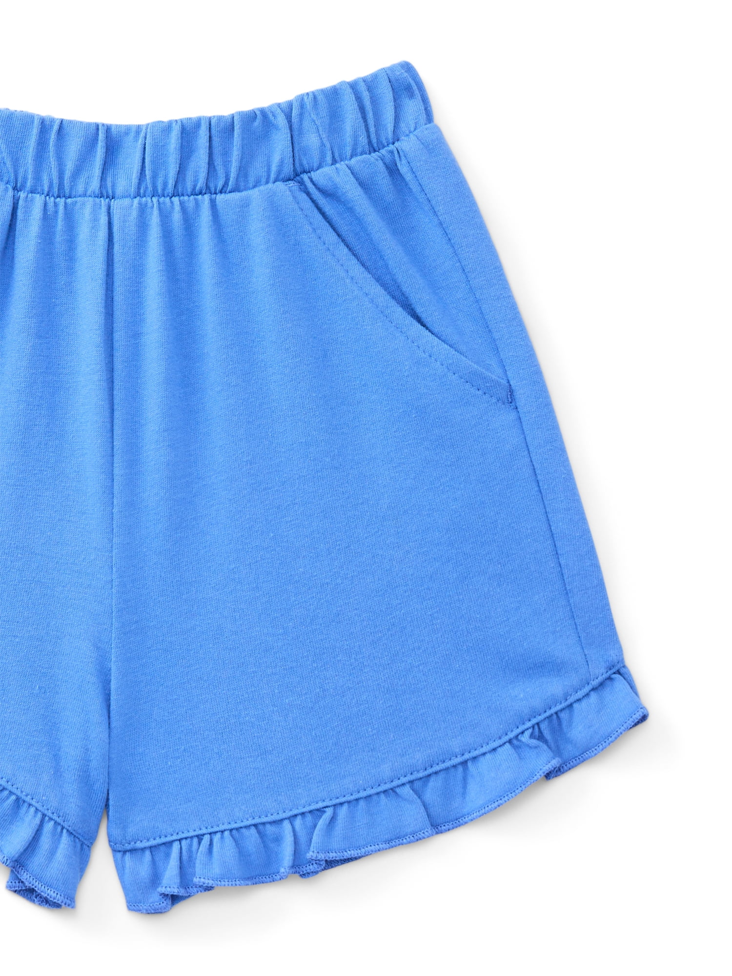 Wonder Nation Toddler Girls Ruffle Shorts, Sizes 18M-5T