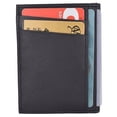 thumbnail image 3 of RFID Blocking Mini Wallet Genuine Leather Slim Front Pocket Wallet Ultra Thin Credit Card Holder Sleeve with ID Windows, 3 of 6