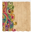 thumbnail image 3 of Ambesonne Tribal Shower Curtain, Folk Art Forms, 69"Wx84"L, Multicolor, 3 of 5