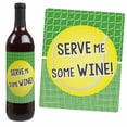 thumbnail image 6 of Big Dot of Happiness You Got Served - Tennis Decorations for Women and Men - Tennis Ball Party Wine Bottle Label Stickers - Set of 4, 6 of 8