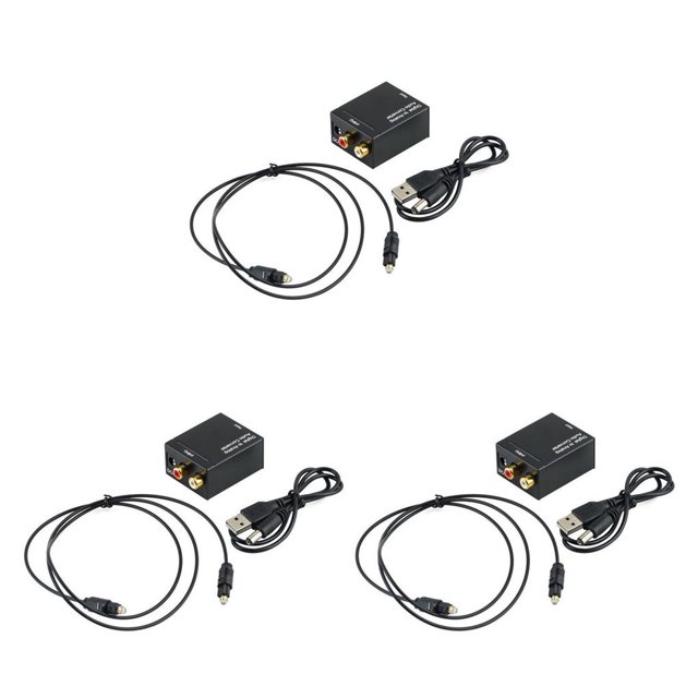 Convertidor de audio digital a analógico Cateissary Negro 51*41*26mm