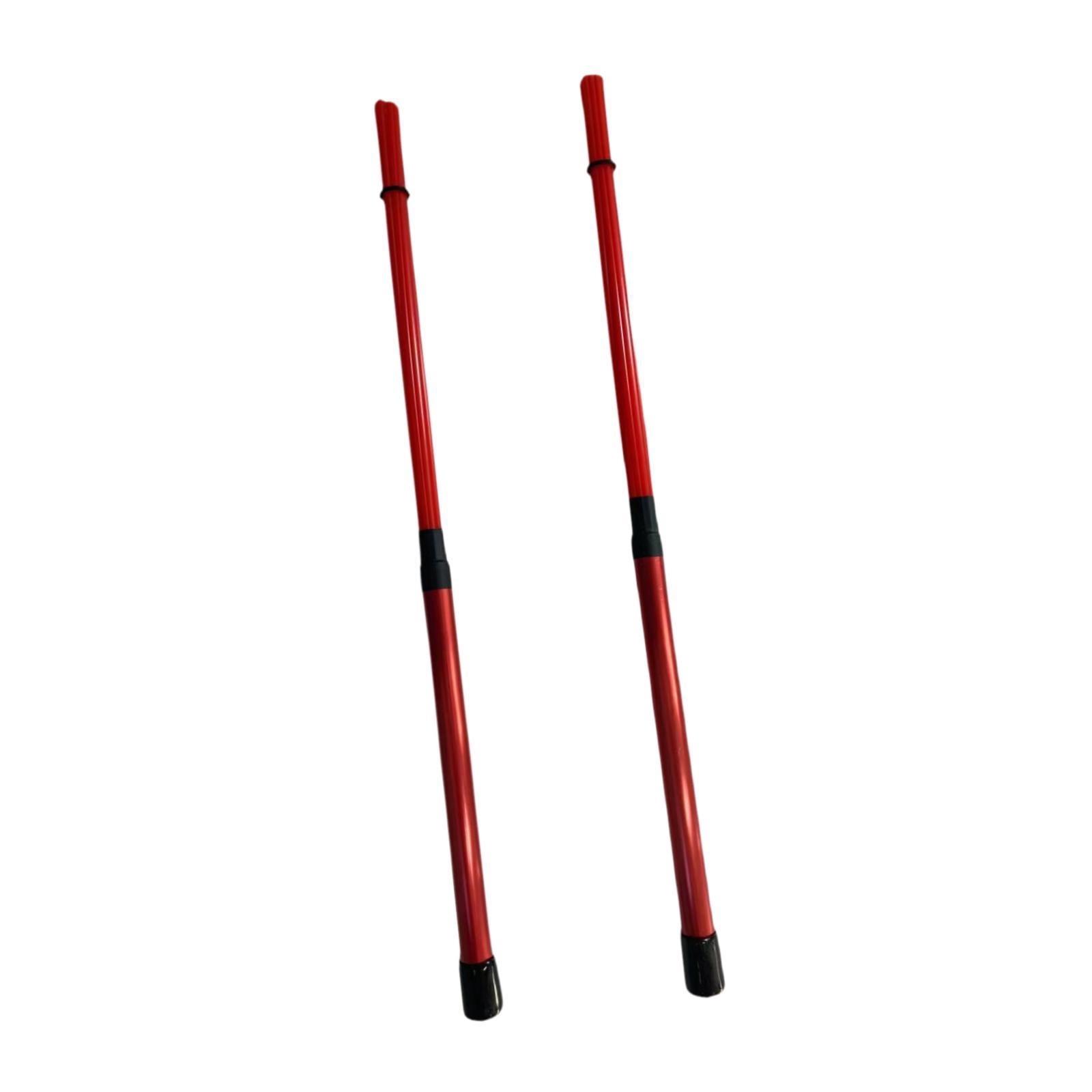 STARTIST Drum Sticks 15.75 inch Length Drum Accessories Quiet Drumsticks Drum Wire Brushes for Acoustic Performance Students Jazz Folk Red