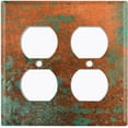 thumbnail image 3 of Metal Light Switch Plate Outlet Cover Image of Distressed Copper MET012, 3 of 13