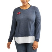 Moral Fiber Junior's Plus Long Sleeve Tw