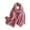 Pink, variant on Women's Solid Color Scarf, Cotton Blend Lightweight Linen Like Shawl with Fringed Edges, Oversized Scarf for Travel and Spring Summer Beige