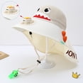 thumbnail image 2 of Gyujnb Kids Sun Hat with Built-in Fan Neck Flap Breathable Wide Brim Adjustable Summer Cap, 2 of 4