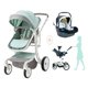 thumbnail image 1 of New 3 in 1 Baby Stroller with car seat,High Landscape baby Carriage Light Newborn Pram Luxury stroller shock absorption fold ShopWise Round, 1 of 12