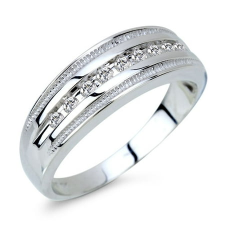 1/4 Carat Diamond Men's Band
