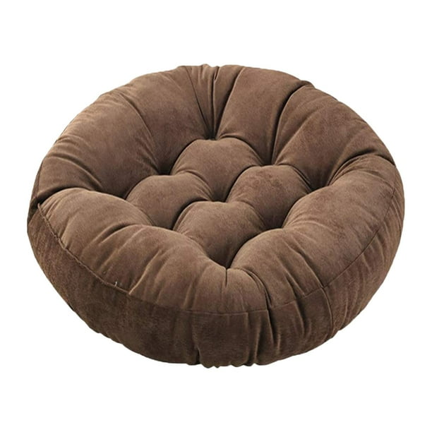 Cojín de suelo para asiento, cojín de silla, decoración suave y cómoda, cojín grande para patio Café