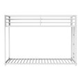 thumbnail image 3 of Furniture of America Franz Kids Twin Over Twin Metal Mattress Ready Bunk Bed, White, 3 of 6