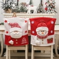 thumbnail image 3 of Christmas Chair Back Covers Gnome Chair Covers, Xmas Dining Chair Covers for Home Kitchen Dining Room Decor, 50*54cm Holiday Festive Decoration, 3 of 5
