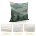 thumbnail image 4 of YINGXI Nature Landscape Throw Pillow Cover Mountain Forest and Summer Green Plant Fog River Pillow Case Decorative Square Cushion for Home Couch Bed 20x20in, 4 of 5